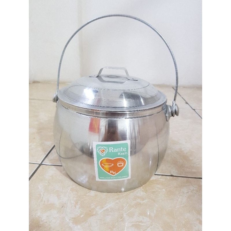 Panci Periuk Nasi Liwet Alumunium/Periuk Rante kasih No.9