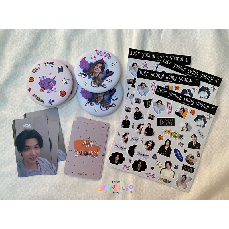[READY STOCK] BTS Fanmade Merch - Suga/Yoongi/AgustD D-DAY DDAY Asia/Jakarta Tour Freebies (Sticker/