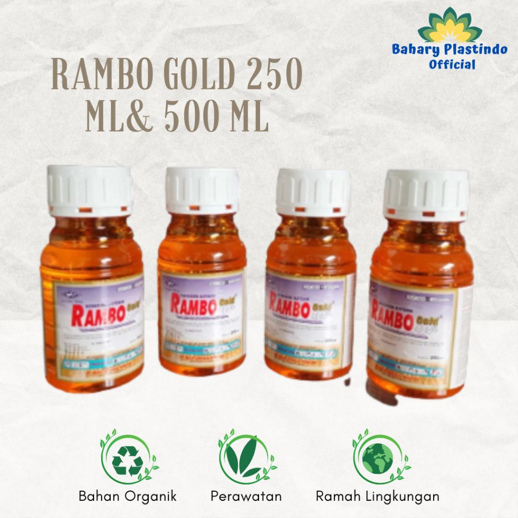 RAMBO GOLD 480 SL 500 mL 1 LITER HERBISIDA PEMBASMI RUMPUT GULMA