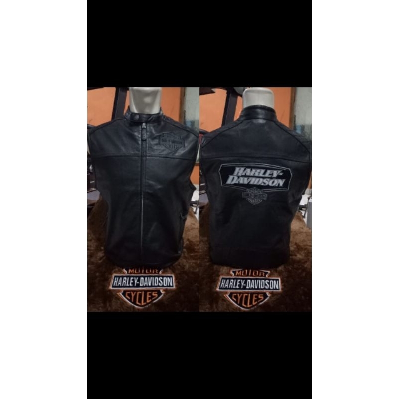 Leather Harley-Davidson Vest ( Rompi Kulit )