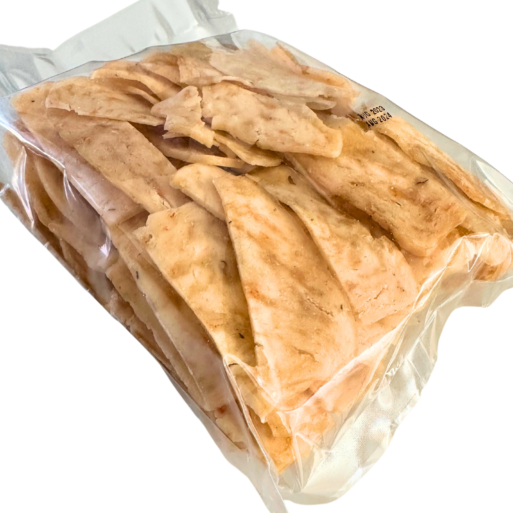 Ikhsan Ferdinan Aloha Kerupuk Udang Sisa Hasil Produksi Mentah 500G Kerupuk Patahan Afkiran Krupuk