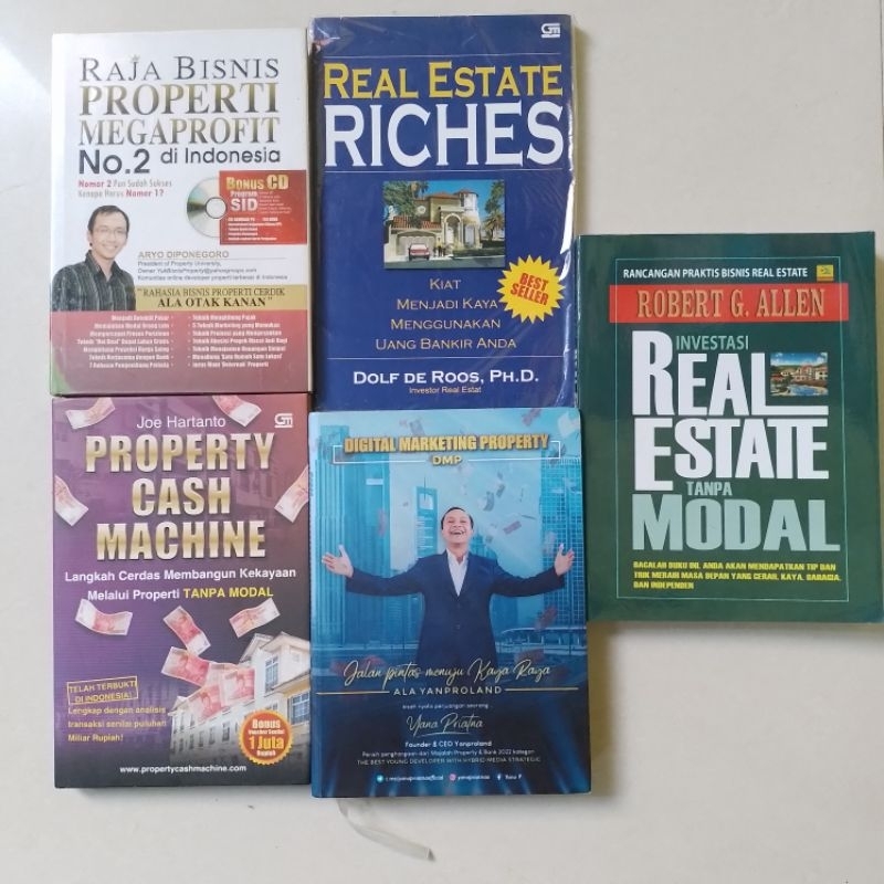 Paket Lengkap Buku Panduan Bisnis Marketing Property Properti Terlengkap Komplit Bonus Video Tutoria