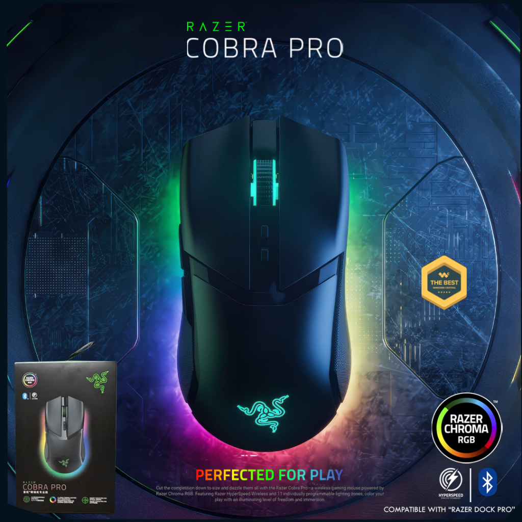 Razer Cobra Pro - Customizable Wireless Gaming Mouse with Razer Chroma
