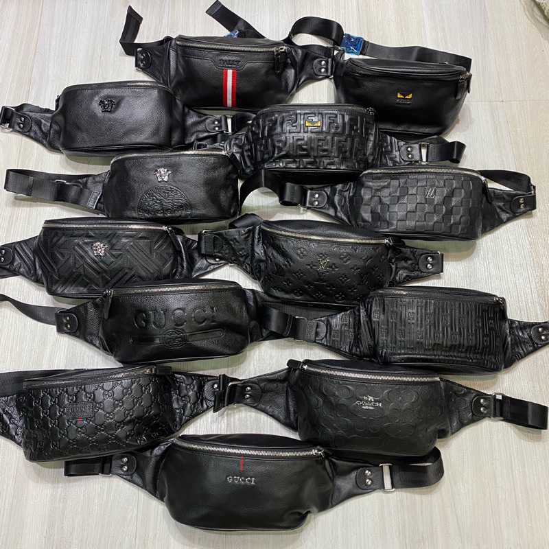 Waistbag Premium kulit asli / tas pinggang kulit