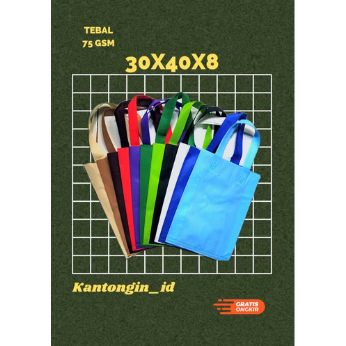 

Tas Spunbond Goodie Bag 30x40x8 cm/ Goodie Bag Tebal 70 gsm Goodie Bag Handle Tas Belanja Tas Souvenir