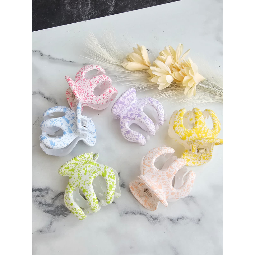 Jedai jepit rambut JEDAI POLKADOT PASTEL PREMIUM korea / jedai korea warna warni premium