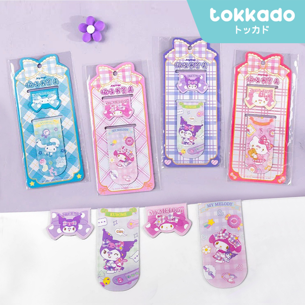 

TOKKADO Sanrio Kumi Bookmark Magnet Pembatas Penanda Buku Book Lucu