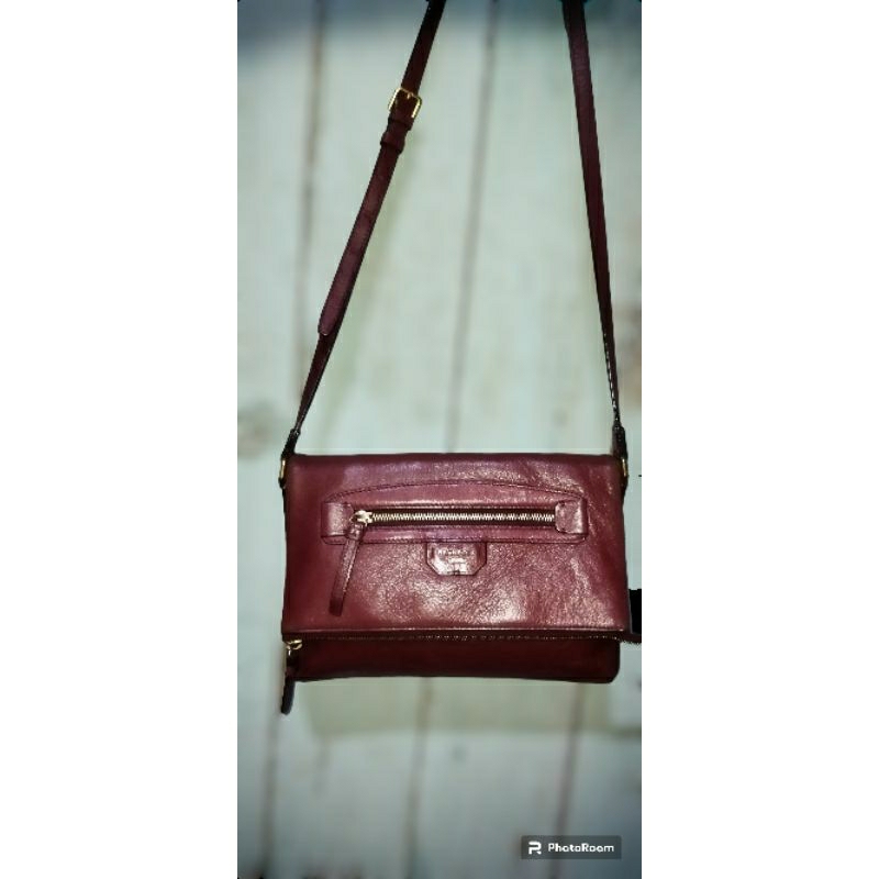 Tas Sling Wanita Kulit Asli BeanPole