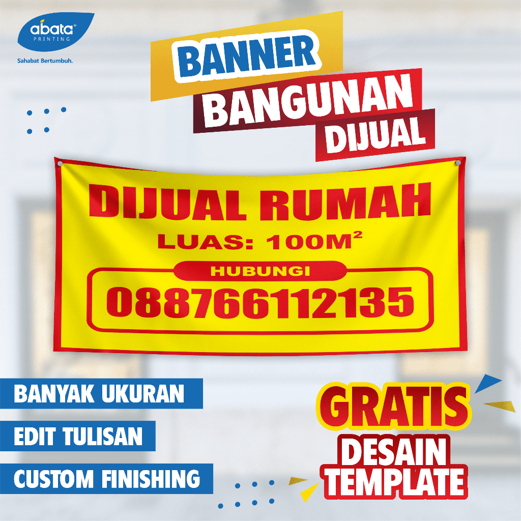 

( ) Banner Rumah Dijual / Dikontrakan