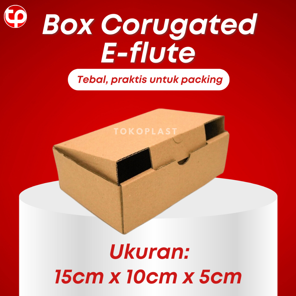 

KARDUS PACKING TEBAL 15x10x5 CM BOX KARTON CORUGATED DIE CUT E-FLUTE AKSESORIS