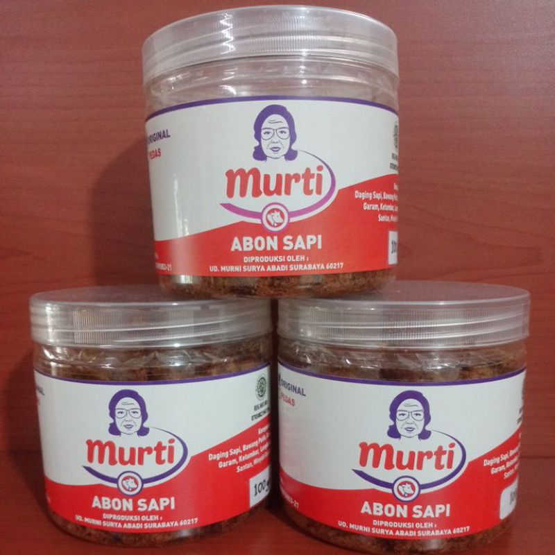 

Abon Sapi 100g MURTI (Toples) (31 Jan 2025)