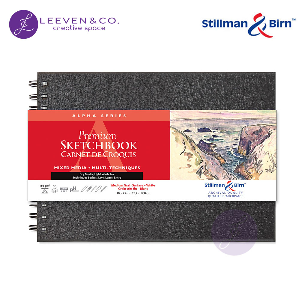 

STILLMAN & BIRN 150GSM SKETCHBOOK WIREBOUND B5 (10 X 7 INCH) LANDSCAPE 50 SHEETS