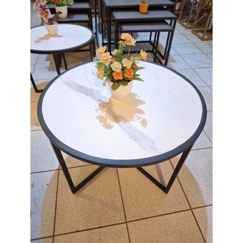 Meja Besi Kaki Silang