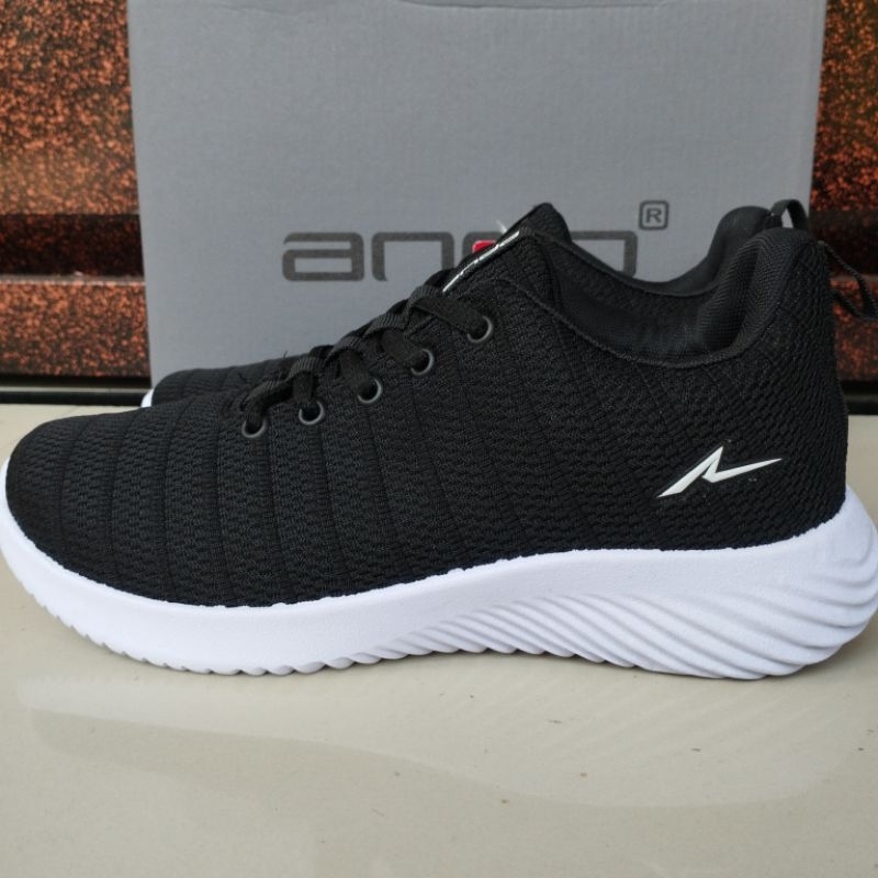 Sepatu Ando Original Irvine Hitam Putih Black White