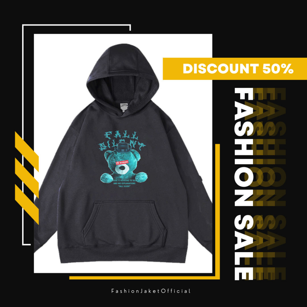 HOODIE PRIA DISTRO SUWITER PRIA WANITA DISTRO HOODIE JAKET FALL SILENT BEAR