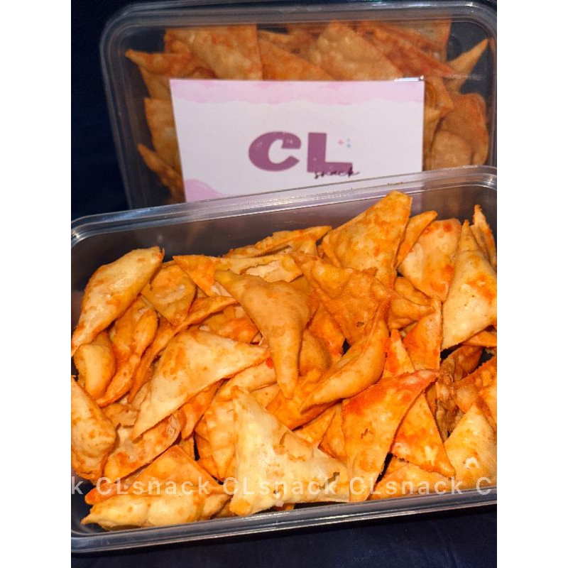 

CLsnack KERIPIK PANGSIT | KERIPIK KULIT PANGSIT ENAK GURIH BALADO KEMASAN BOX