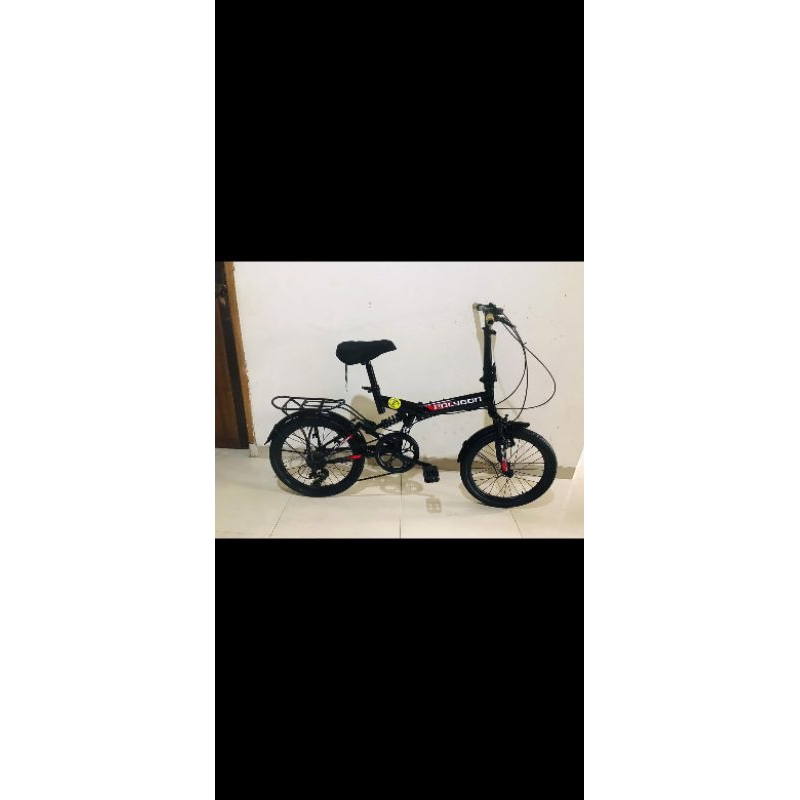 sepeda lipat UK 20 repaint Polygon fullsus