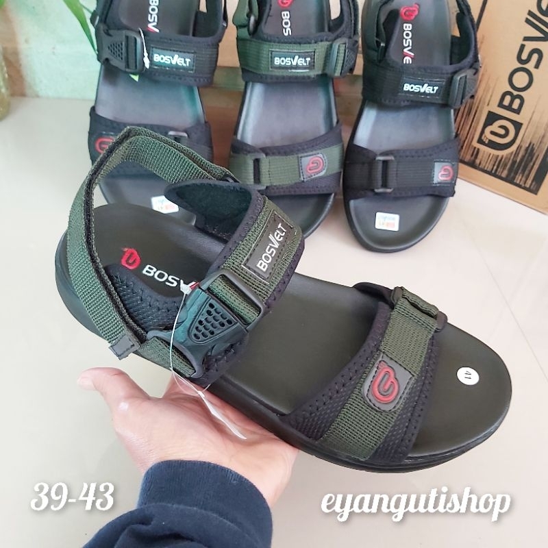 BOSVELT Sepatu sandal pria / Sandal sendal gunung pria / Sandal outdoor
