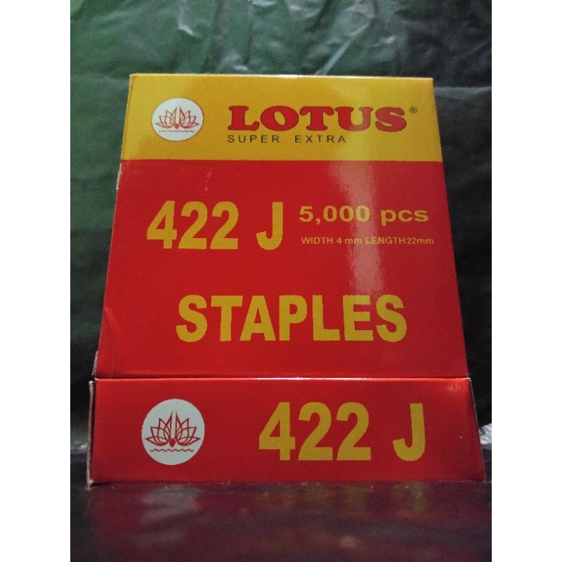 

staples 422j lotus / paku tembak angin 422 j lotus / airnails lorus 422j isi 5000pcs