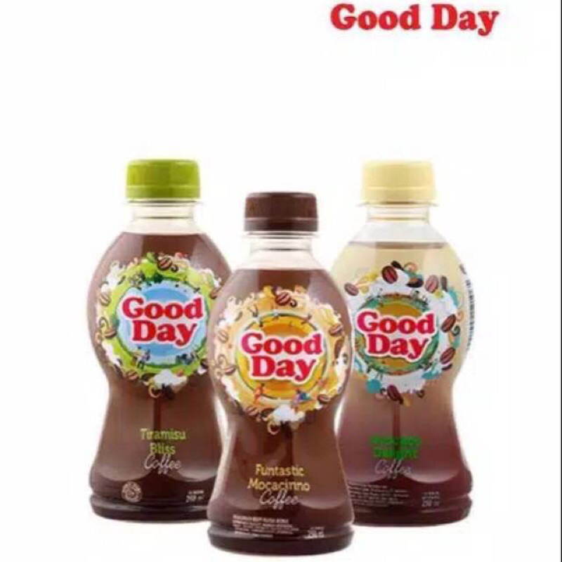 

ECERAN Kopi Good Day Botol Rasa Funtastic Mocacinno, Original Cappuccino, Avocado Delight @250ml