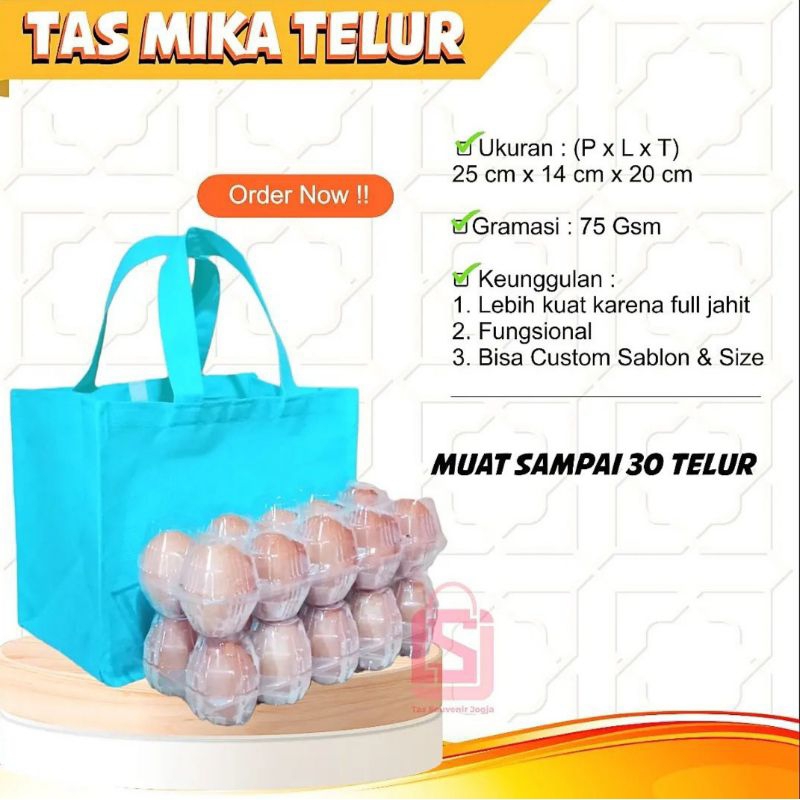 

Tas Mika Telur Polosan Tanpa Sablon