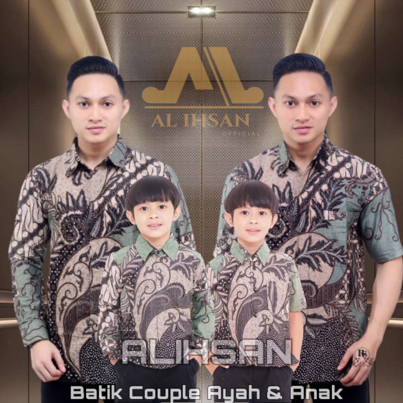 Terbaru Couple Batik Ayah dan Anak Laki laki || Kemeja Batik Pria Dewasa dan Anak Laki laki Modern Terbaru
