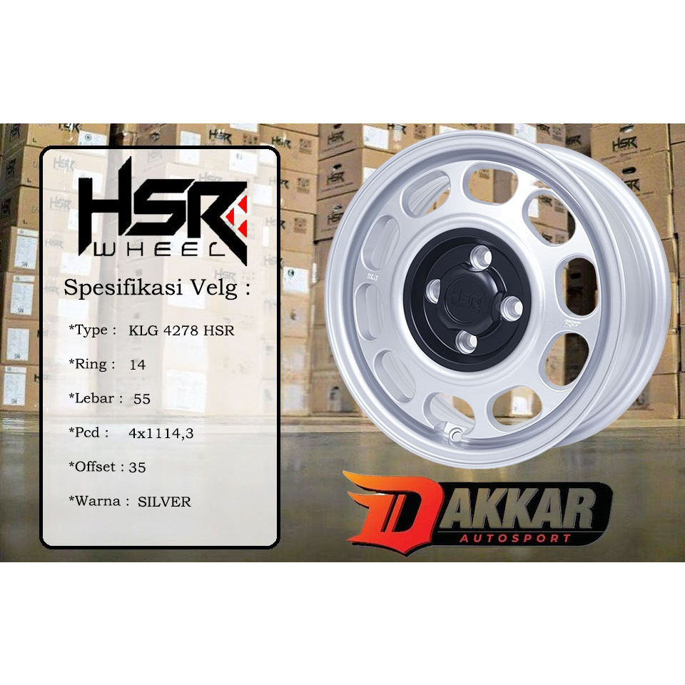 velg mobil racing hsr ring 14 lebar 5,5 et35 untuk avanza xenia kijang