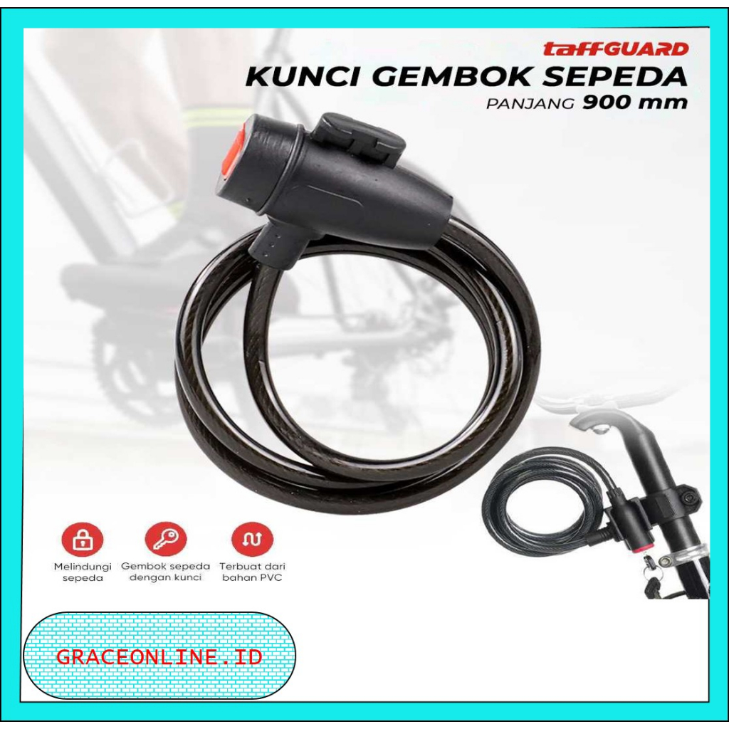 Taffguard Kunci Sepeda Anti Maling Gembok Sepeda Anti Maling Lock Kunci Gembok Sepeda Melindungi Sep