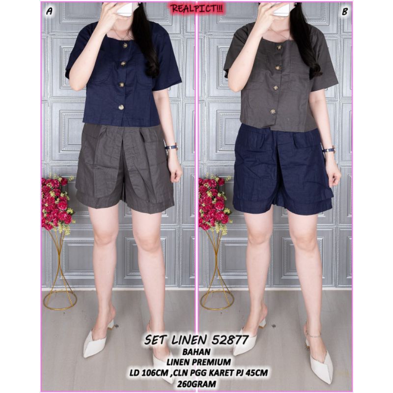 Setelan Linen Premium