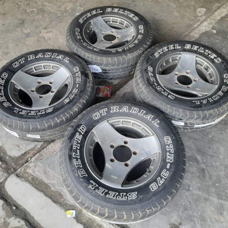 Velg Mobil Murah Excel R15 Pcd 5x139.7 Ban Apa Adanya