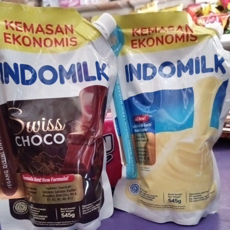 

Indomilk putih n coklat