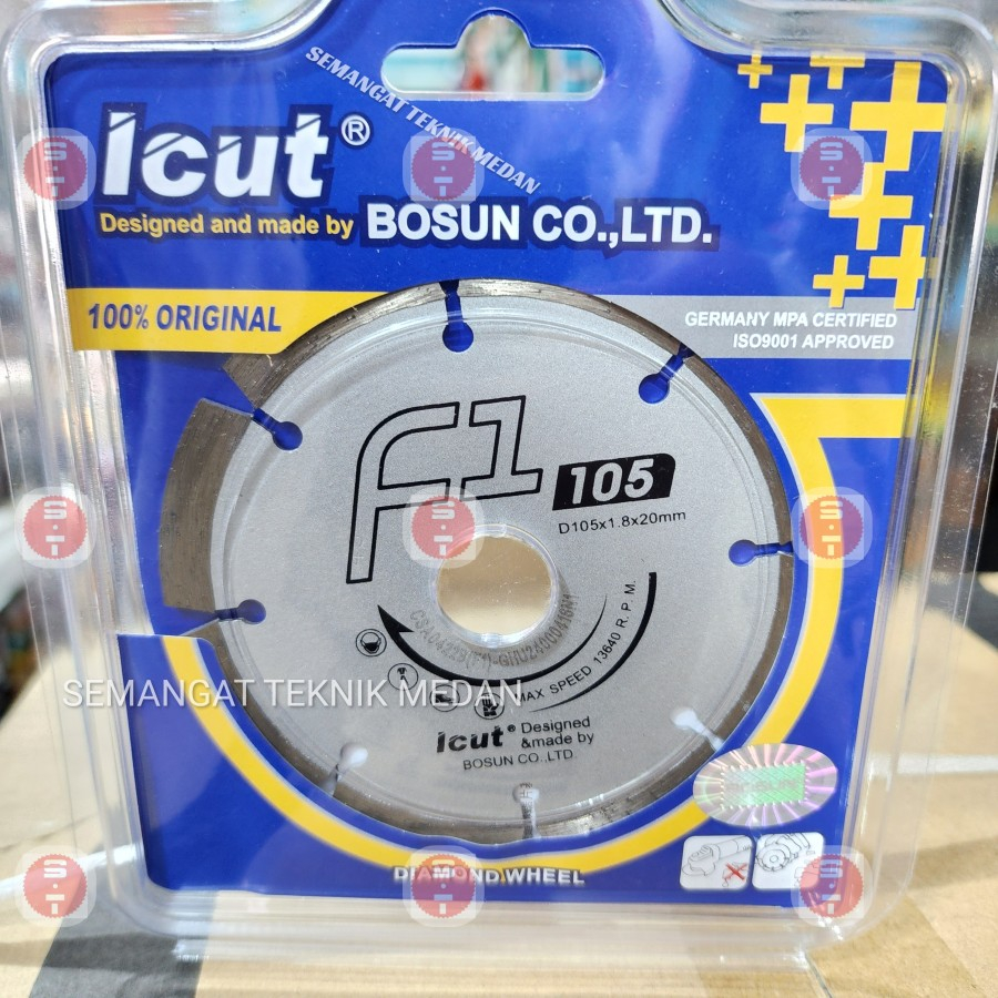 F1 MATA POTONG KERAMIK DIAMOND CUTTER 4" KERING DRY ICUT I CUT BOSUN