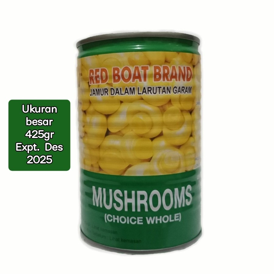 

Redboat Jamur Kancing 425gr/jamur kaleng/mushrooms