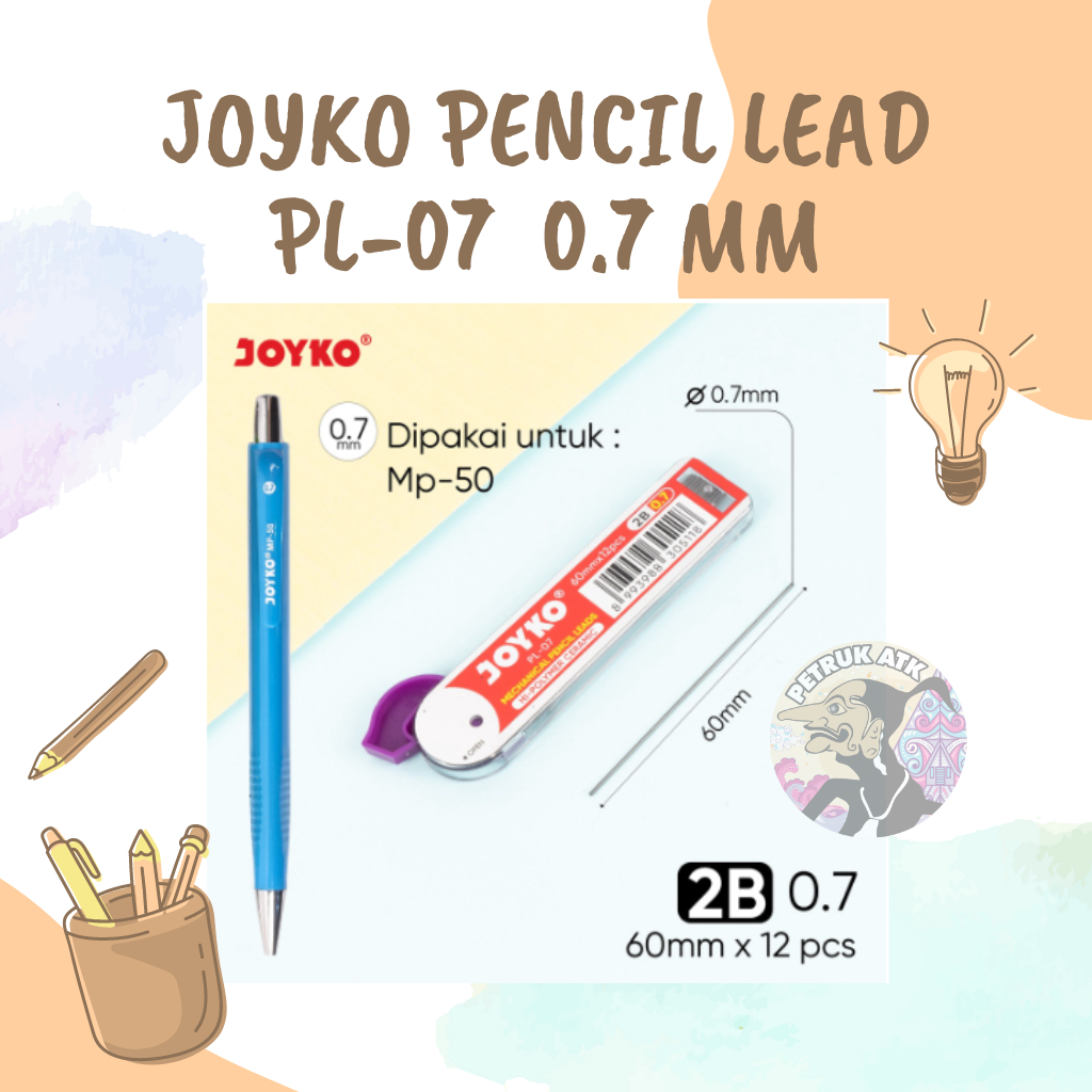 

[TUBE] ISI PENSIL MEKANIK JOYKO PL-07 0.7MM