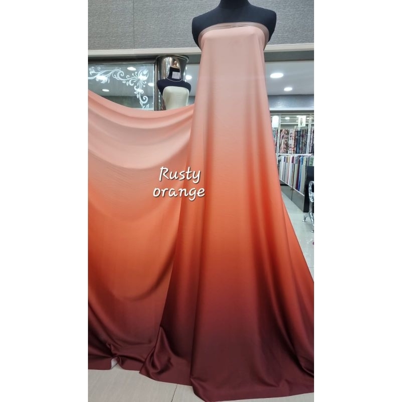 Kain gradasi Armani silk ombre