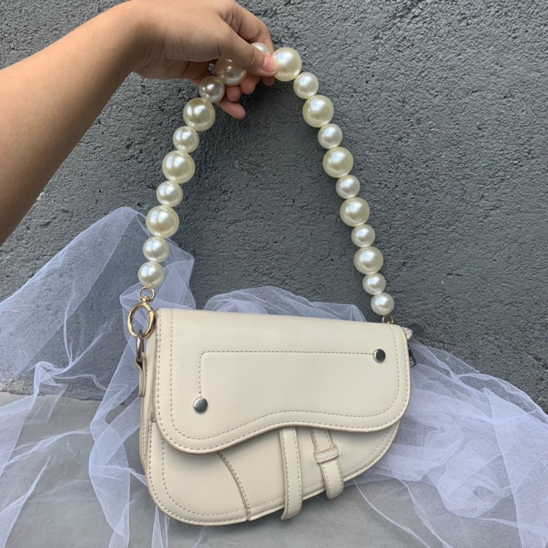 strap tas mutiara (grade A) mix cantolan bulat