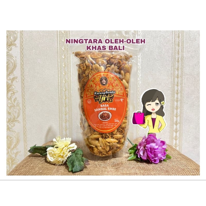 

KACANG KAPRI BUMBU AJIK RASA SAMBAL EMBE KHAS BALI 400GR