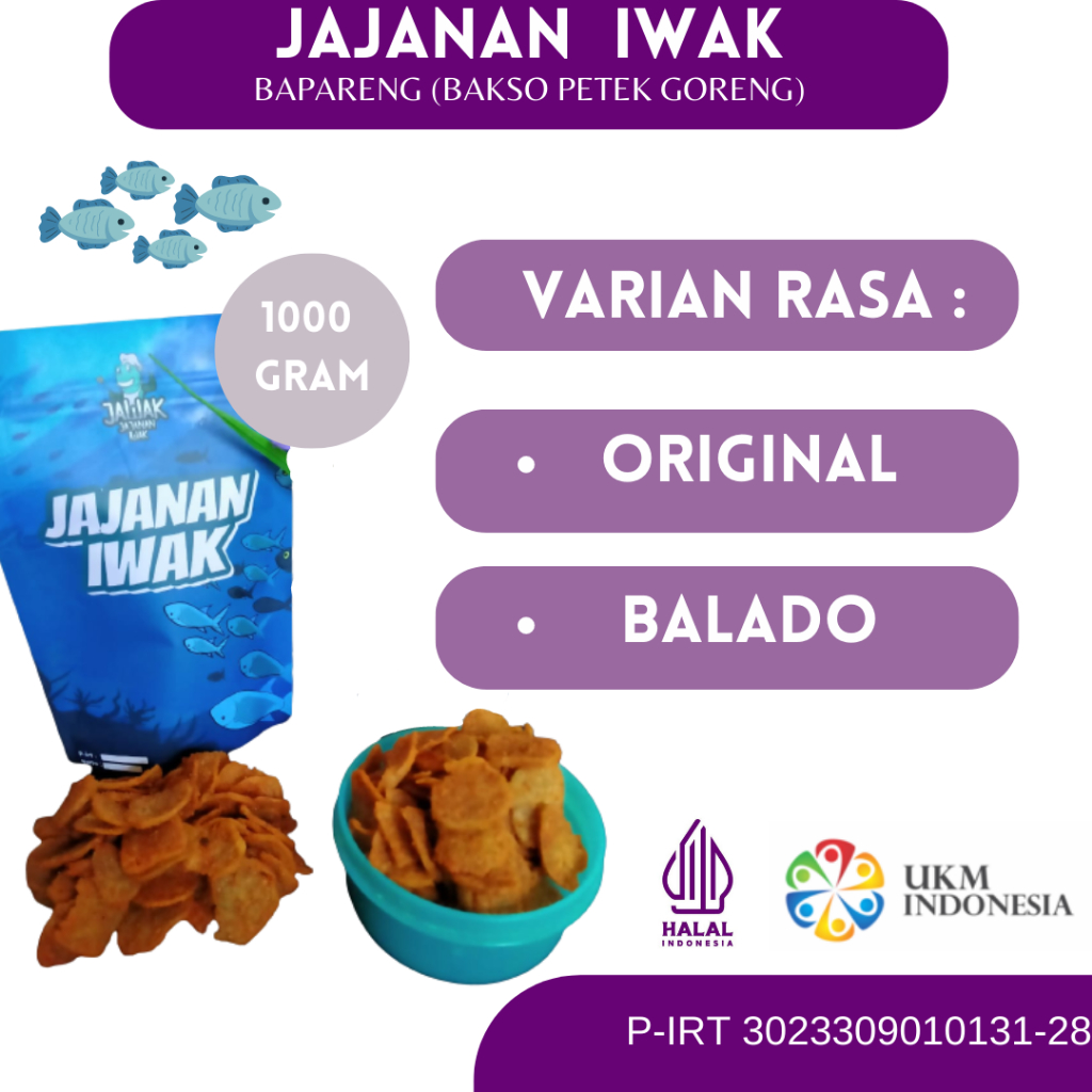 

Basreng bapareng bulat 1kg ikan petek premium balado pedas original daun jeruk gurih renyah viral jajanan sd iwak bakso baso goreng ikan pepetek