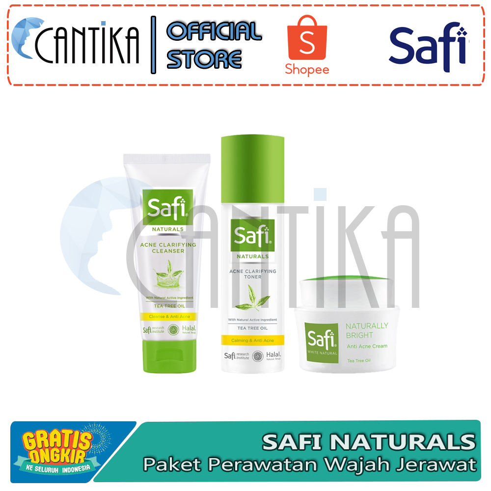 PROMO SAFI Naturals Paket Perawatan Wajah Jerawat