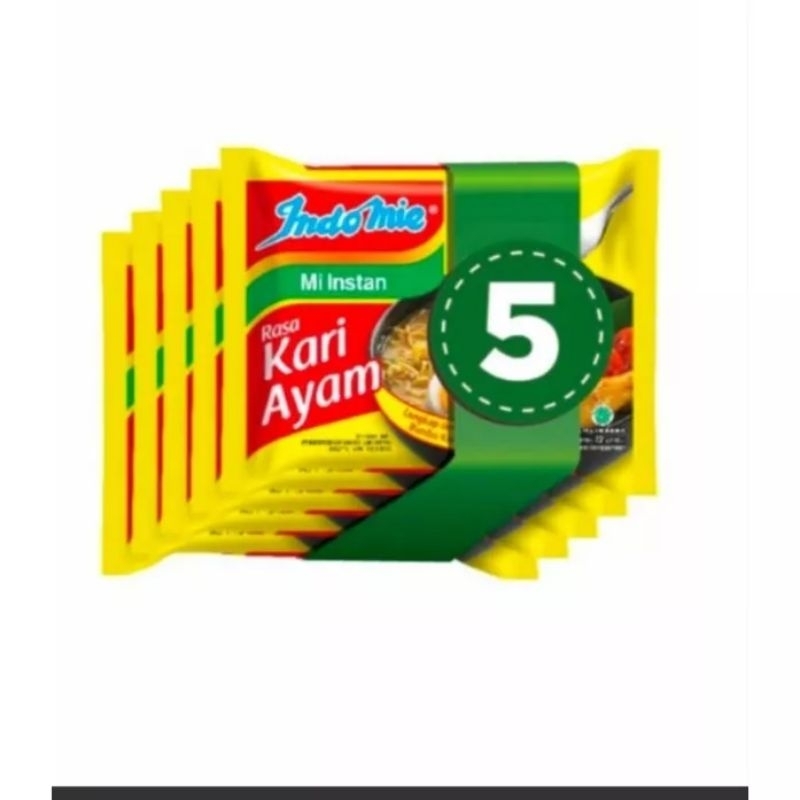 

5 PCS INDOMIE RASA KARI AYAM