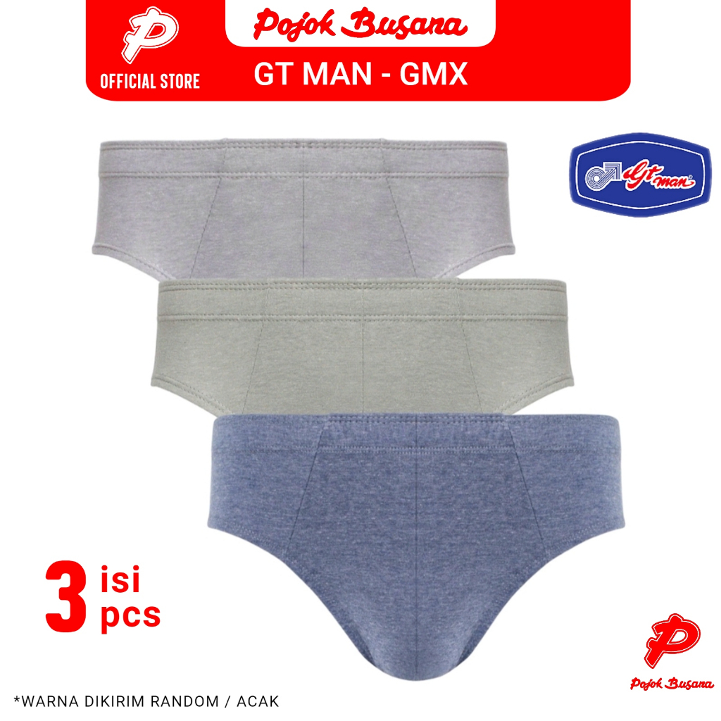 Pojok Busana Celana Dalam Pria GT Man GMX & GMZ - 1 Pack isi 3 Pcs - Mens Underwear GTMan