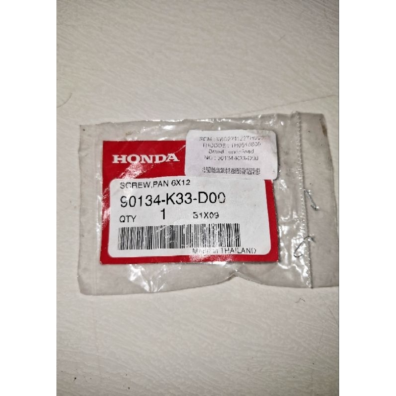 SCREW,PAN 6X12.   90134-K33-D00 ori