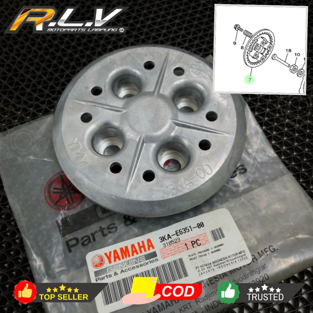 SATELIT KOPLING/ LAWAN SATELIT KOPLING RX KING ORIGINAL YAMAHA  3KA-E6351-00