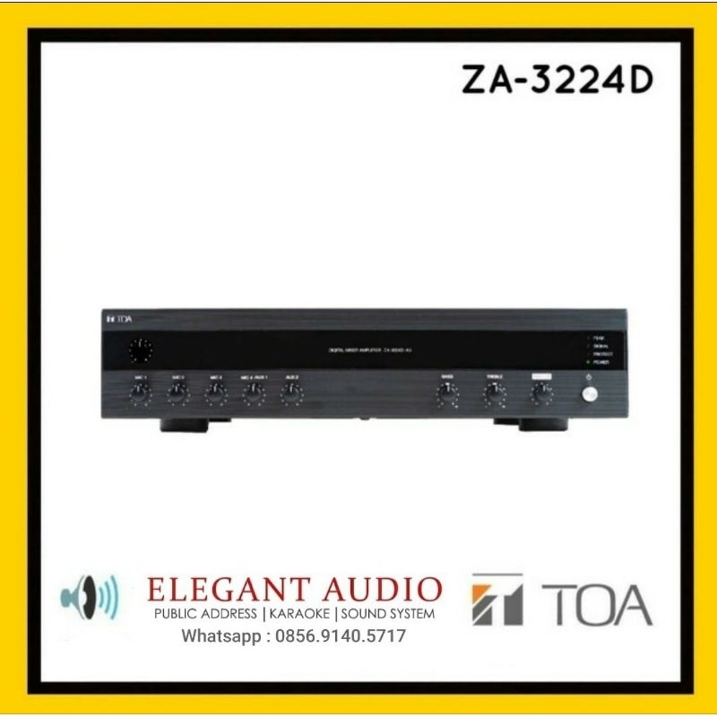 Amplifier TOA ZA-3224D - 240 Watt Digital Mixer Amplifier Hitam