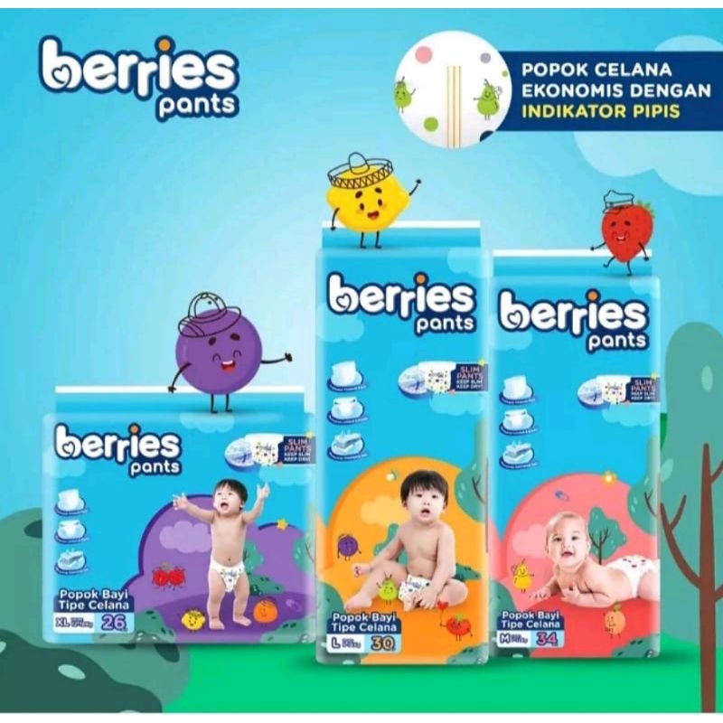 Berries baby pants