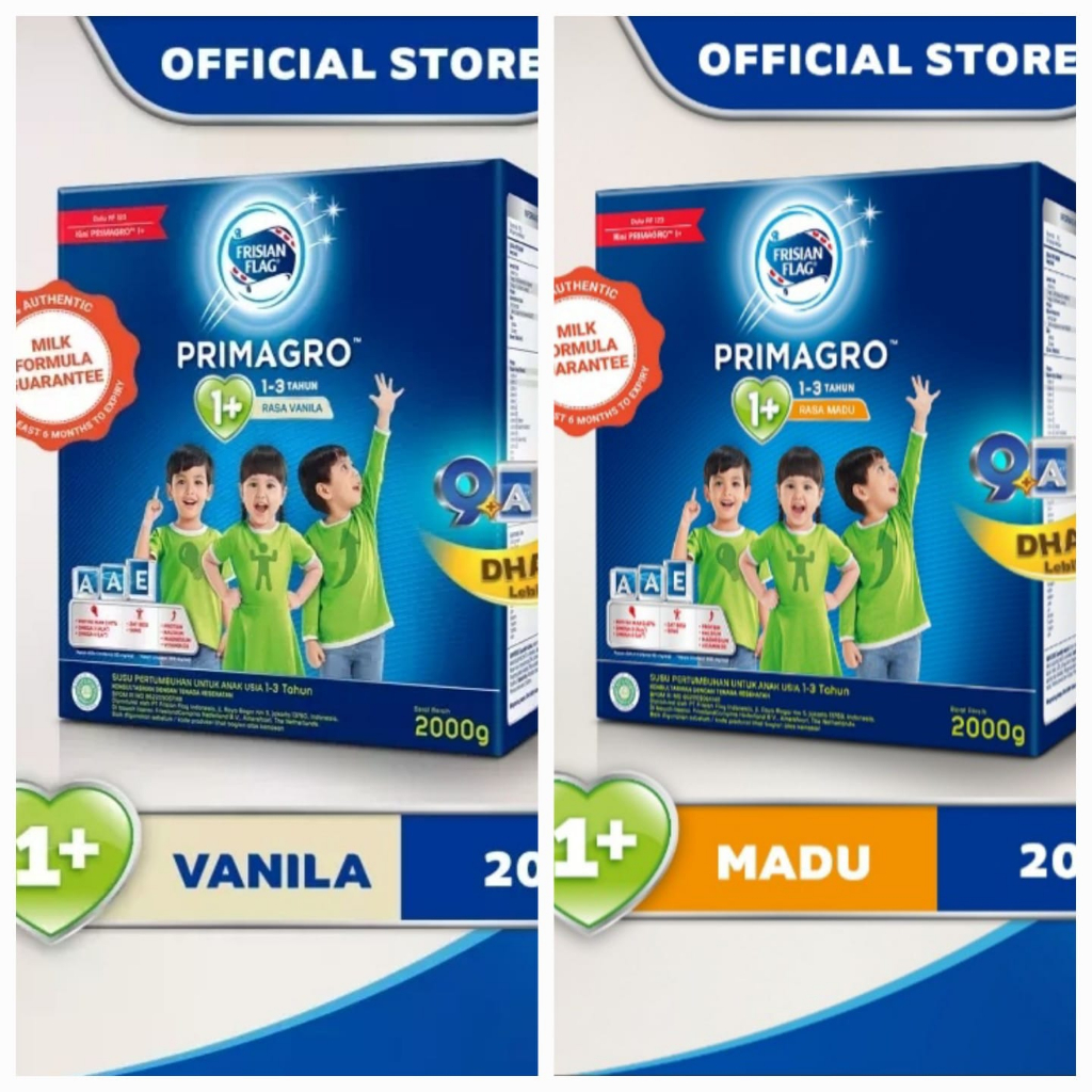 FRISIAN FLAG PRIMAGRO 1+ VANILA / MADU 2000 GR