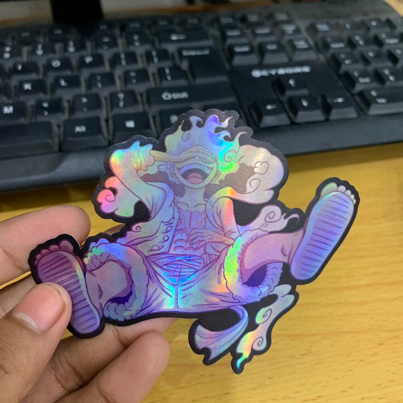 

Stiker Luffy Hologram