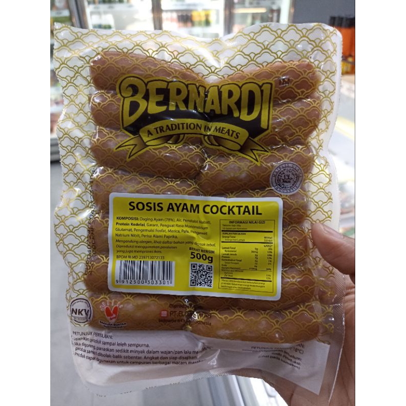 

Bernardi Sosis Cocktail Ayam 500gr