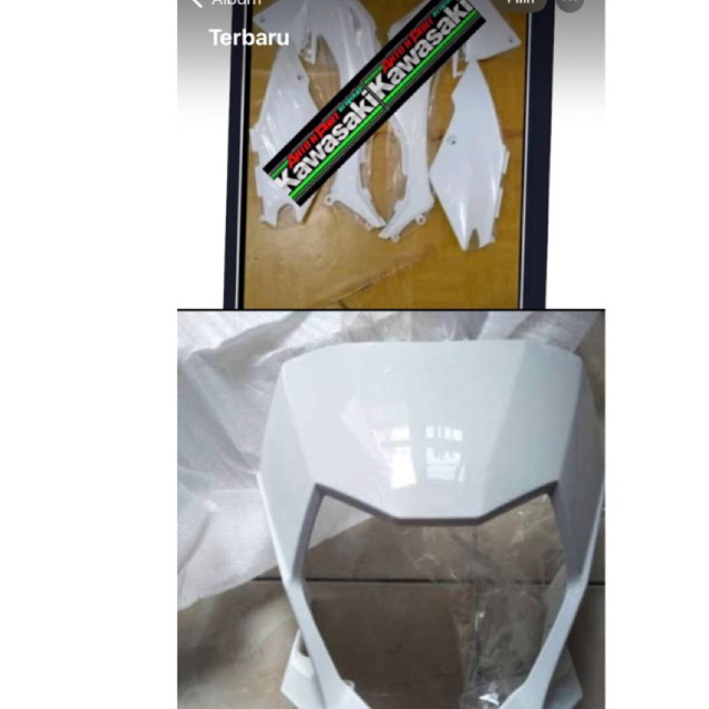 body set klx bf putih original ( GESER KANAN)