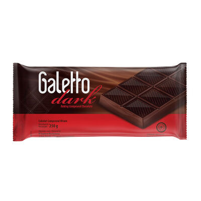 

COKLAT GALETTO DARK 250 GR COKLAT BATANG BLOK